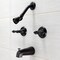 Kingston Brass Two-Handle Tub and Shower Faucet, Oil Rubbed Bronze KB245AKL - alternate 2